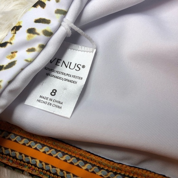 VENUS Multicolor Leopard Halter Bikini Top size 8 - Picture 10 of 12
